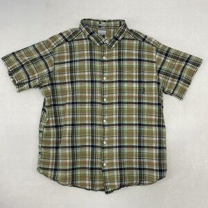 Columbia Plaid Short Sleeve Button Down Sz XXL